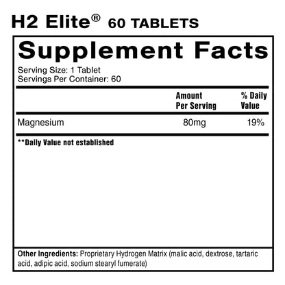 H2 Elite® 60 Tablets — view 2